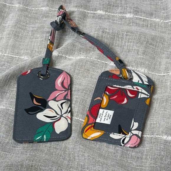 Vera Bradley Coastal Paradise Design 2 Designer Luggage Tags Summer 2019-22 NWOT - Picture 2 of 5
